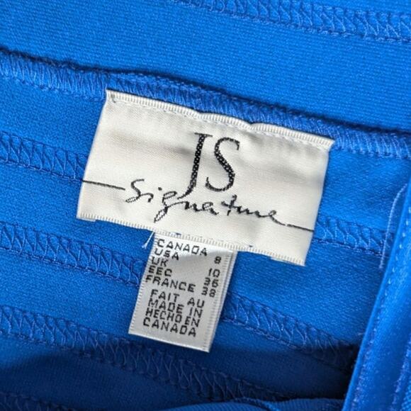 Cobalt Blue Off-The-Shoulder Top ~ JS Signature US 8 - Picture 4 of 6